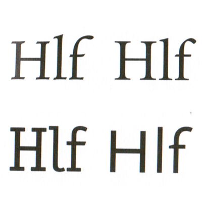 Versalien von Schriften
