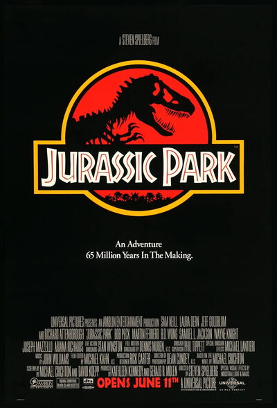 Jurassic Park original poster