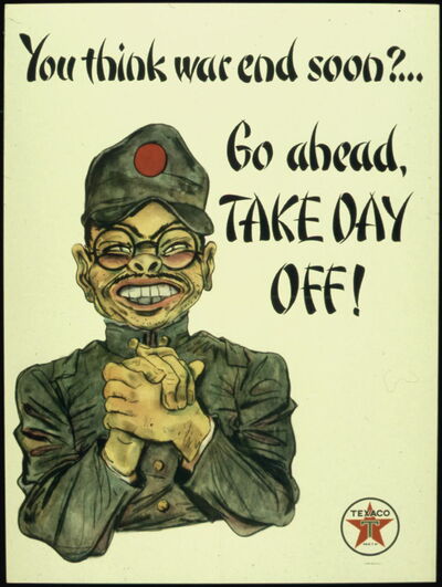Anti-Japanese propaganda poster that circulated during World War II