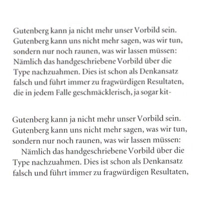 Anwendung eines Einzugs am Beginn eines neuen Abschnitts