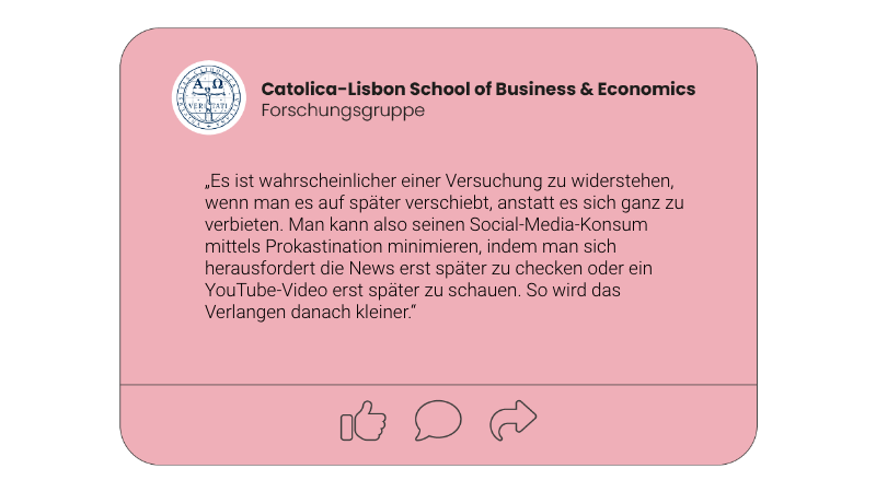 Zitat in Form eines Social-Media-Posts