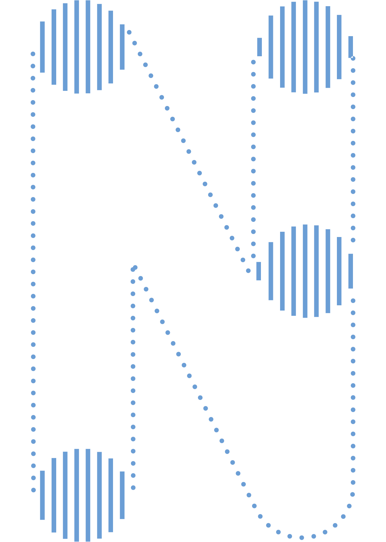 Braille Neue Letter "N"